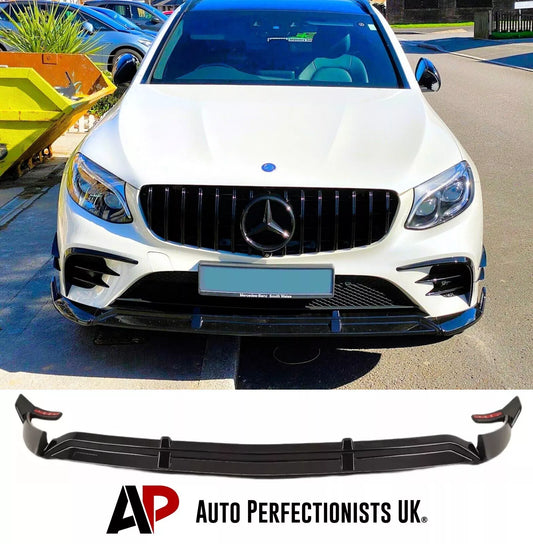 Mercedes GLC Class Front Splitter 2015-2018 Brabus Style Gloss Black