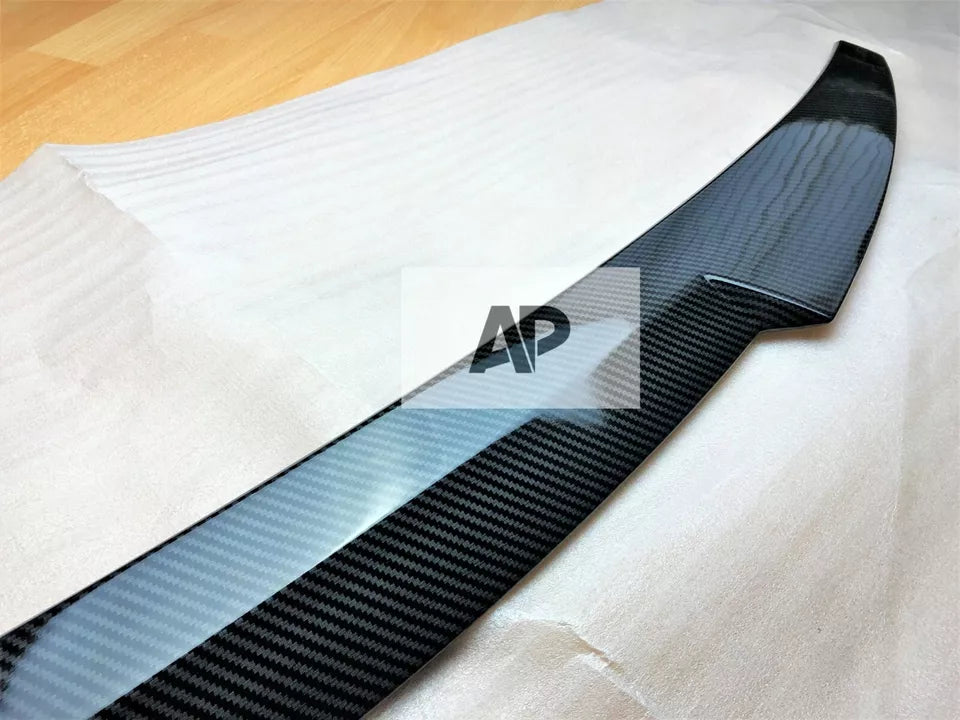 Audi A4 B9 Saloon Car Rear Spoiler 2016-2024 M4 Style Carbon Fibre