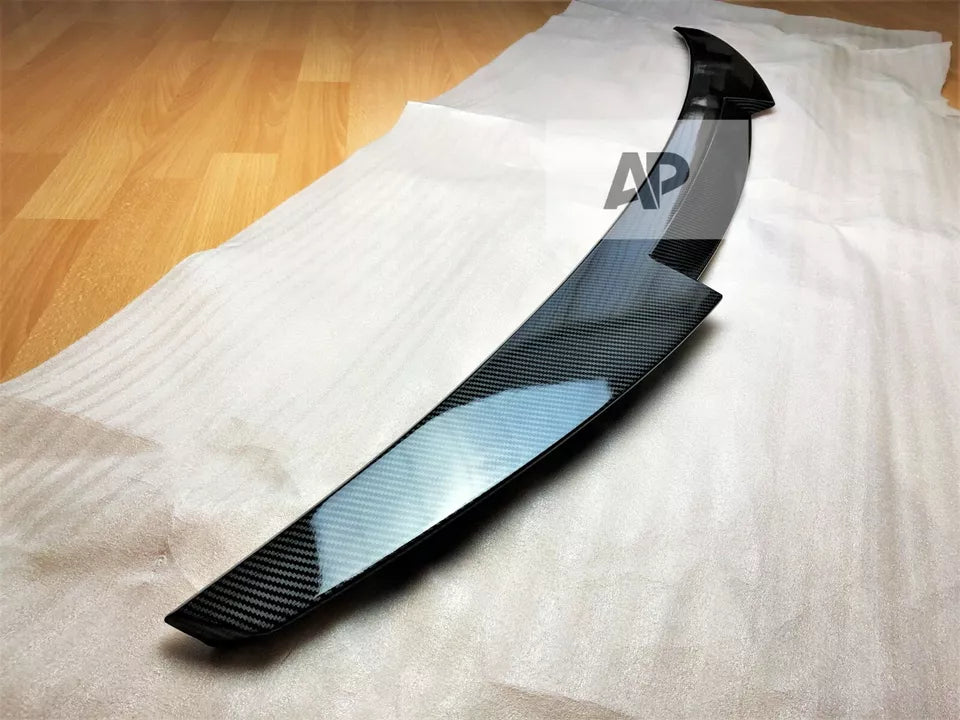 Audi A4 B9 Saloon Car Rear Spoiler 2016-2024 M4 Style Carbon Fibre