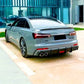 Audi A6 S6 C8 Saloon Car Rear Spoiler 2018-2024 M4 Style Carbon Fibre