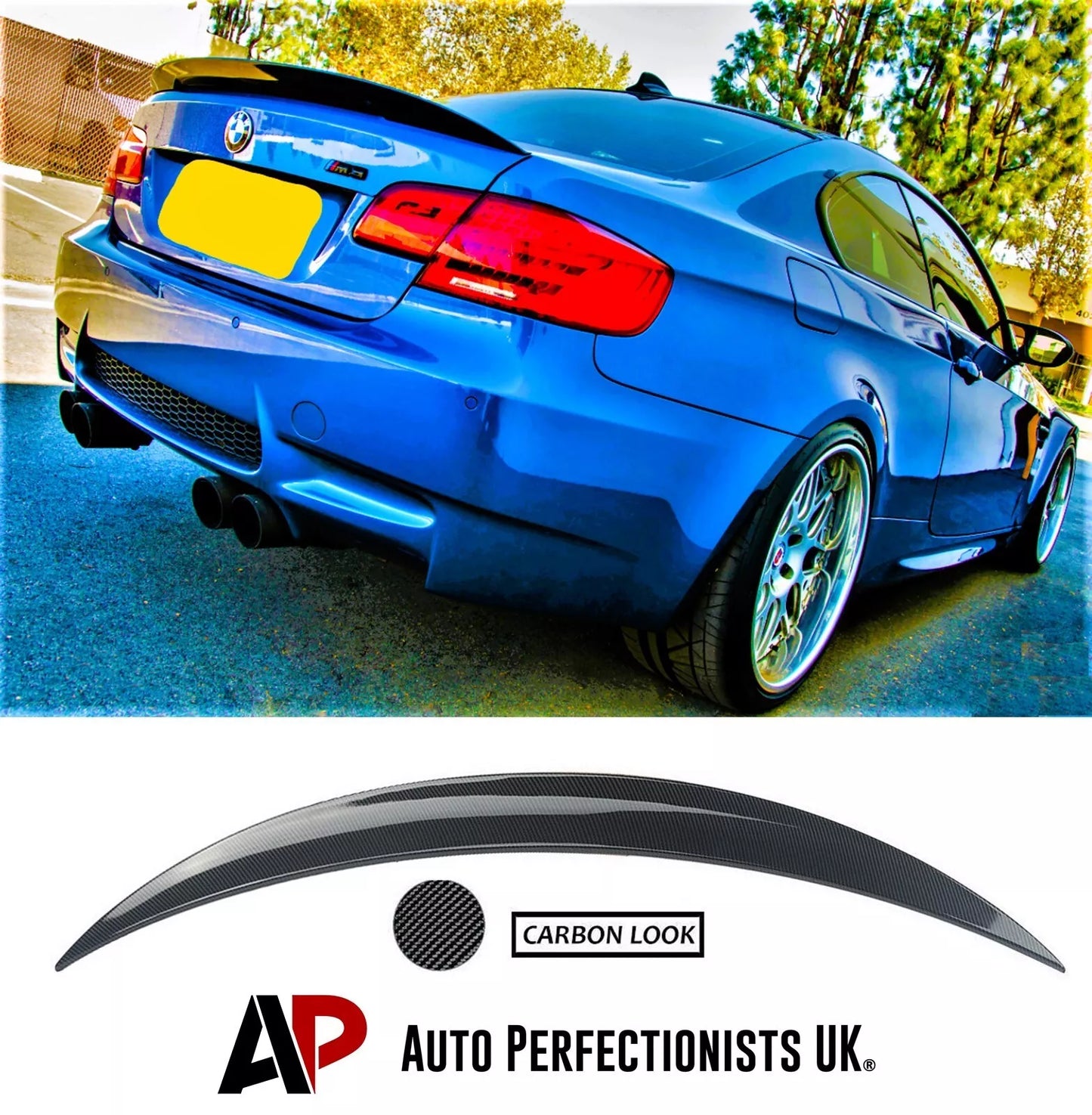 BMW 3 Series Coupe M3 E92 Car Rear Spoiler 2004-2012 Carbon Fibre