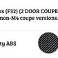 BMW 4 Series Coupe F32 Car Rear Spoiler 2013-20 M4 Style Carbon Fibre