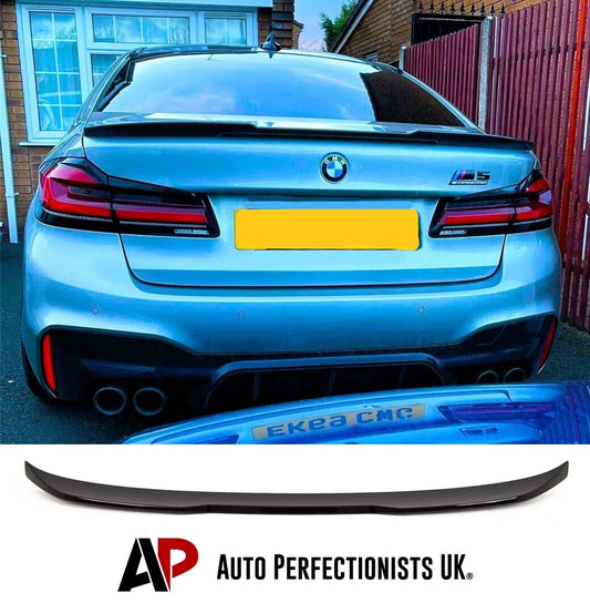 BMW 5 Series M5 G30 F90 Car Rear Spoiler 2016-24 CS Style Gloss Black