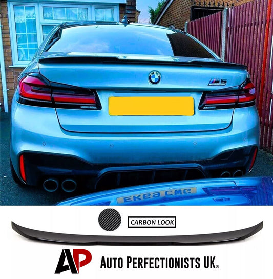 BMW 5 Series M5 G30 Car Rear Spoiler 2016-24 CS Style Carbon Fibre