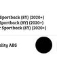Audi A3 S3 RS3 8Y Sportback Car Rear Roof Spoiler 2020-24 Gloss Black