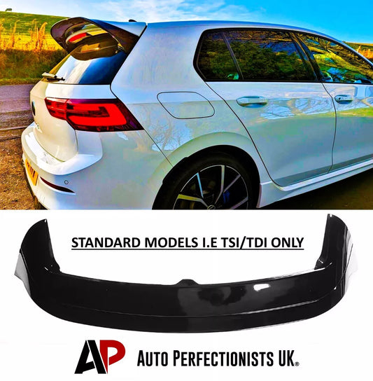 VW Golf MK8 Car Rear Roof Spoiler 2013-20 Clubsport Style Gloss Black