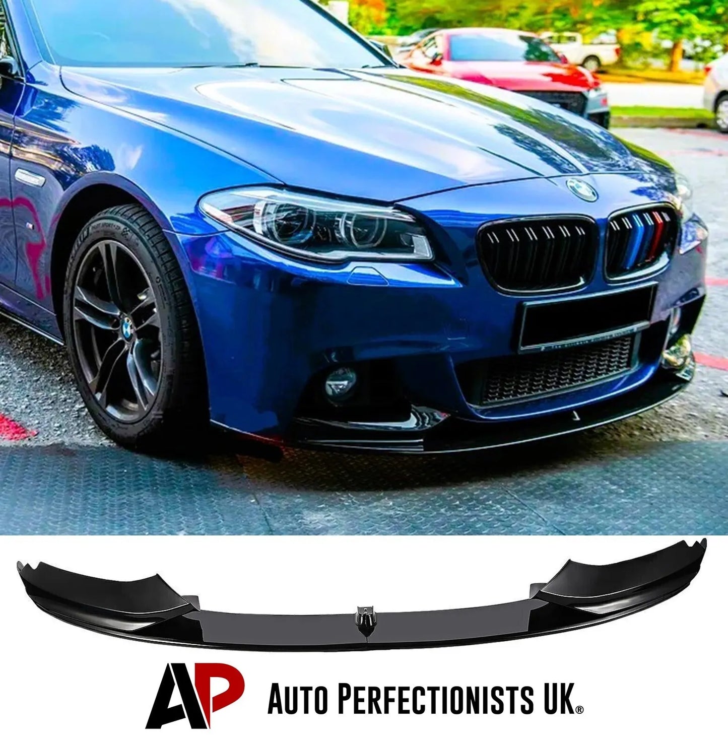 BMW 5 Series F10 F11 Front Splitter Lip 2010-2017 Gloss Black
