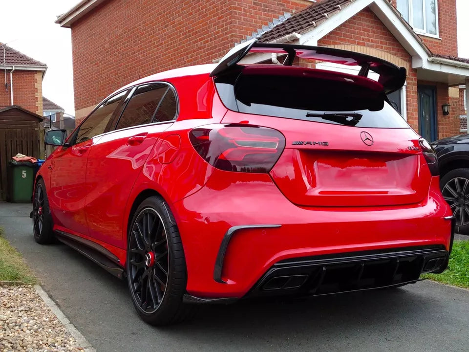 Mercedes A45 A Class Car Rear Roof Spoiler W176 2012-18 Carbon Fibre