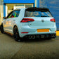 VW Golf R MK7.5 Rear Blade Style Diffuser 2016-2020 Gloss Black