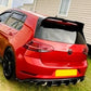 VW Golf R MK7.5 Rear Blade Style Diffuser 2016-2020 Gloss Black