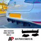 VW Golf GTI MK7 Rear Diffuser and Side Splitters 2013-2016 Gloss Black