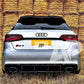 Audi RS3 Rear Blade Style Diffuser 2017-2020 Gloss Black