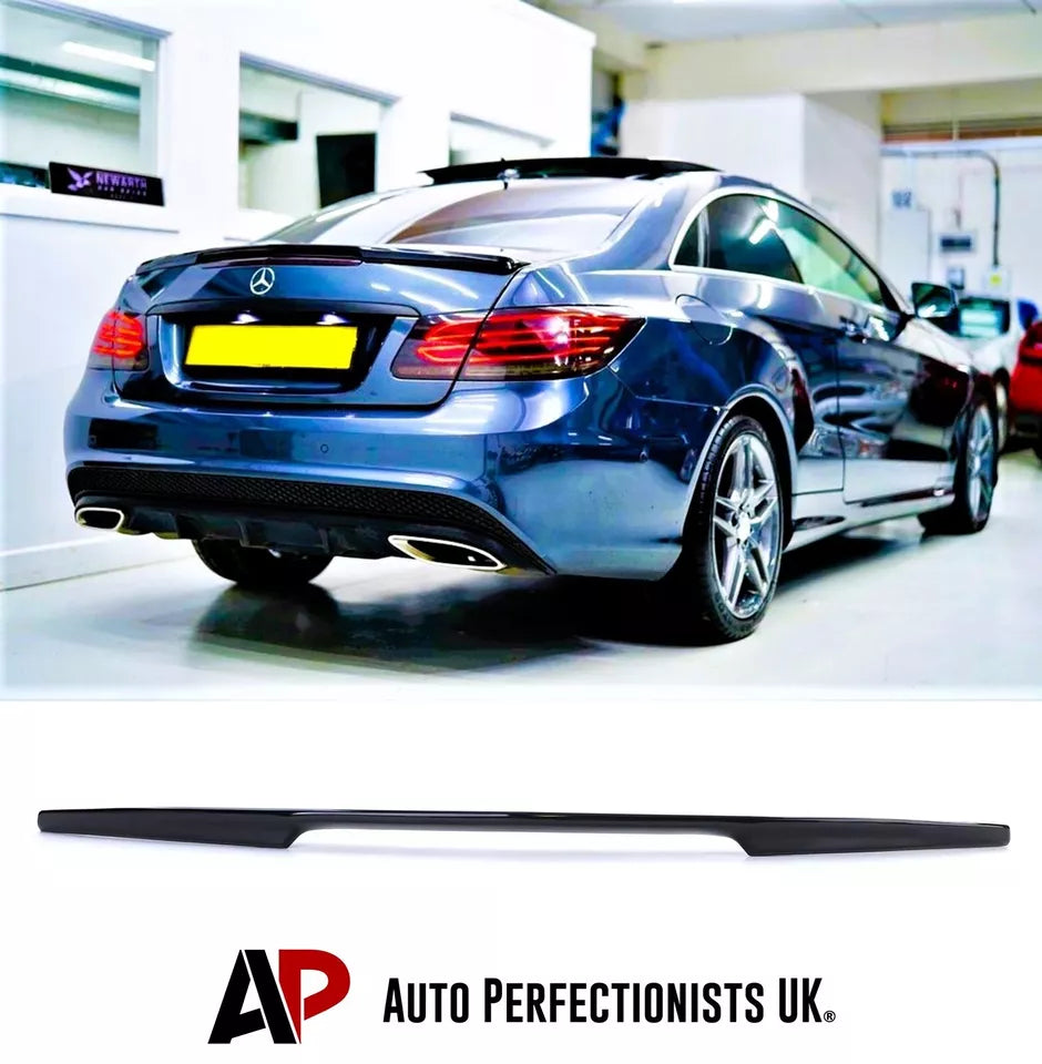 Mercedes E Class Coupe W207 Car Spoiler Wing 2009-2017 Gloss Black