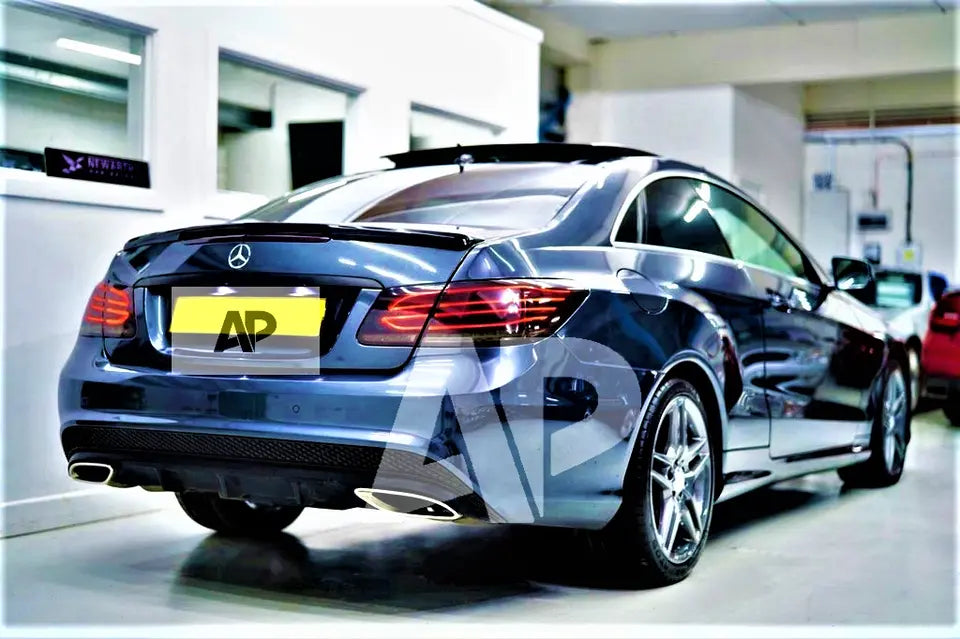 Mercedes E Class Coupe W207 Car Spoiler Wing 2009-2017 Gloss Black