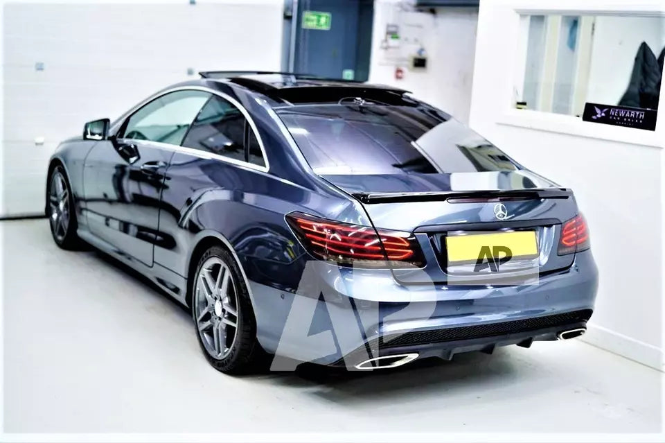 Mercedes E Class Coupe W207 Car Spoiler Wing 2009-2017 Gloss Black