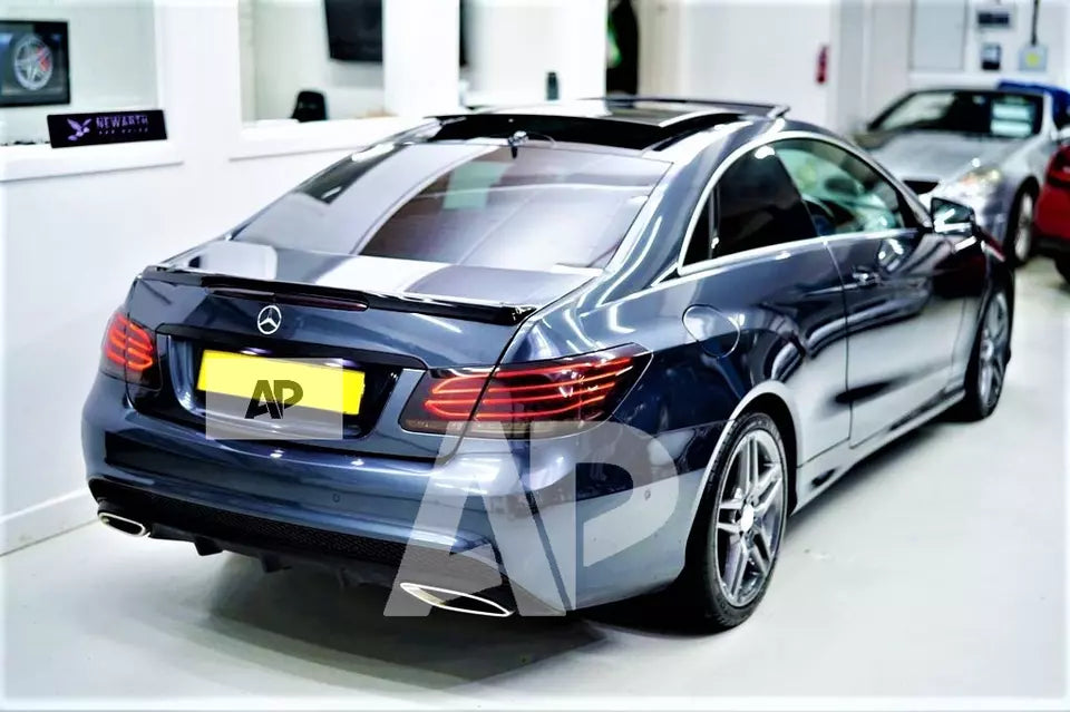 Mercedes E Class Coupe W207 Car Spoiler Wing 2009-2017 Gloss Black