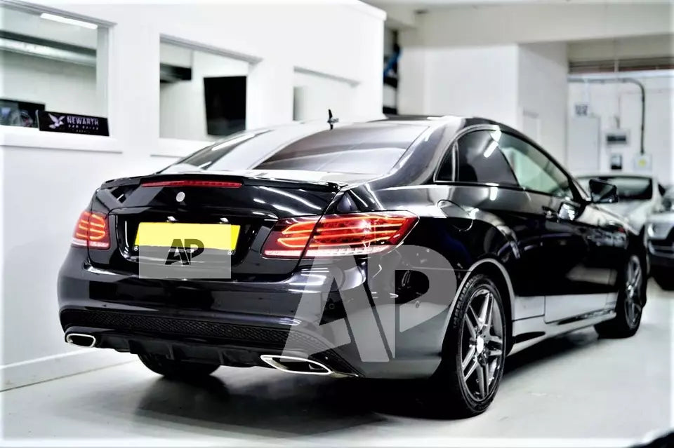 Mercedes E Class Coupe W207 Car Spoiler Wing 2009-2017 Gloss Black
