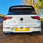 VW Golf MK8 Car Rear Roof Spoiler 2019-2024 Clubsport Carbon Fibre