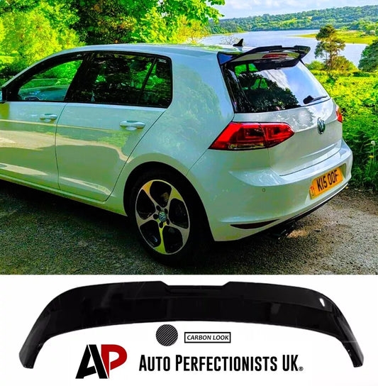 VW Golf MK7 MK7.5 Car Rear Roof Spoiler 2013-2020 Carbon Fibre
