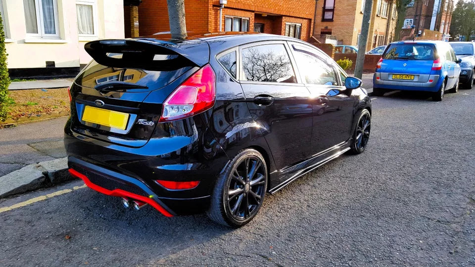 Ford Fiesta MK7 MK7.5 Gloss Black Rear Boot Roof Spoiler Wing