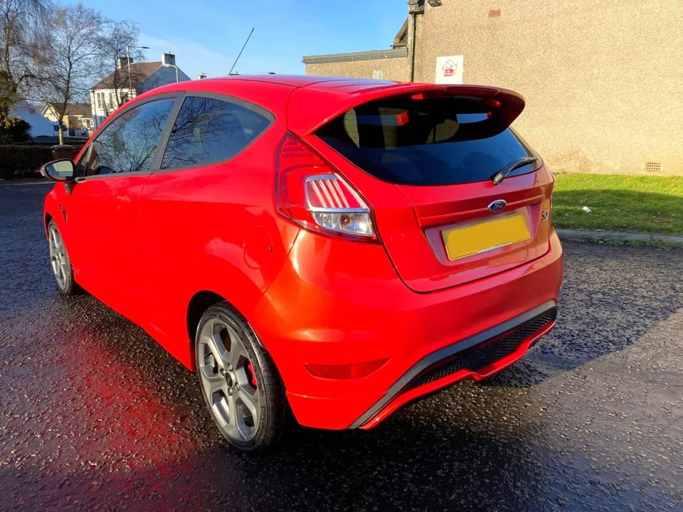 Ford Fiesta MK7 MK7.5 Gloss Black Rear Boot Roof Spoiler Wing