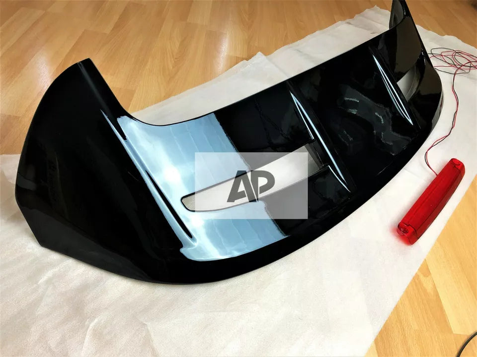 Ford Fiesta MK7 MK7.5 Gloss Black Rear Boot Roof Spoiler Wing