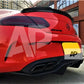 Mercedes C Class Coupe Car Rear Spoiler 2014-2021 Gloss Black