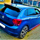 VW Polo MK6 Car Rear Roof Spoiler AW 2018-24 Batman Style Gloss Black