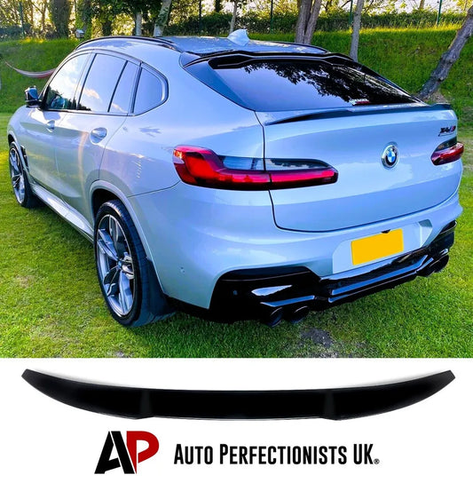 BMW X4 G02 X4M Car Rear Spoiler Wing 2018-2024 ABS Gloss Black