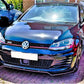 VW Golf MK7 MK7.5 R Front Splitter 2013-2020 Gloss Black