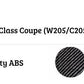 Mercedes C Class Coupe W205 C205 Car Rear Spoiler Carbon Fibre