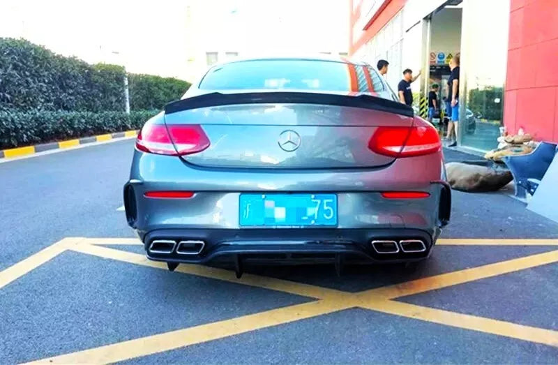 Mercedes C Class Coupe W205 C205 Car Rear Spoiler Carbon Fibre