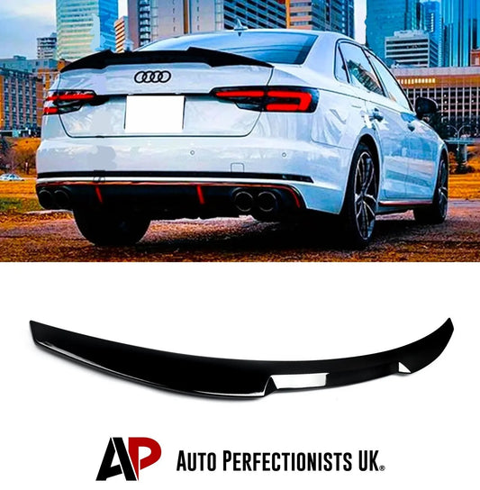 Audi A4 B9 Saloon M4 Car Rear Spoiler 2016-2024 Gloss Black