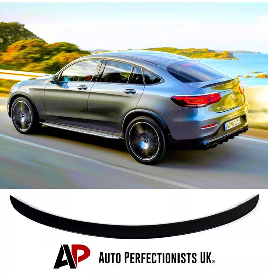 Mercedes GLC Class Coupe Car Rear Spoiler 2015-24 Gloss Black