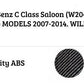 Mercedes C Class W204 Car Rear Spoiler 2007-2014 Carbon Fibre