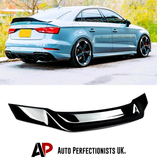 Audi A3 S3 RS3 8V Saloon Car Rear Spoiler 2013-2020 Gloss Black
