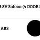 Audi A3 S3 RS3 8V Saloon Car Rear Spoiler 2013-2020 Gloss Black