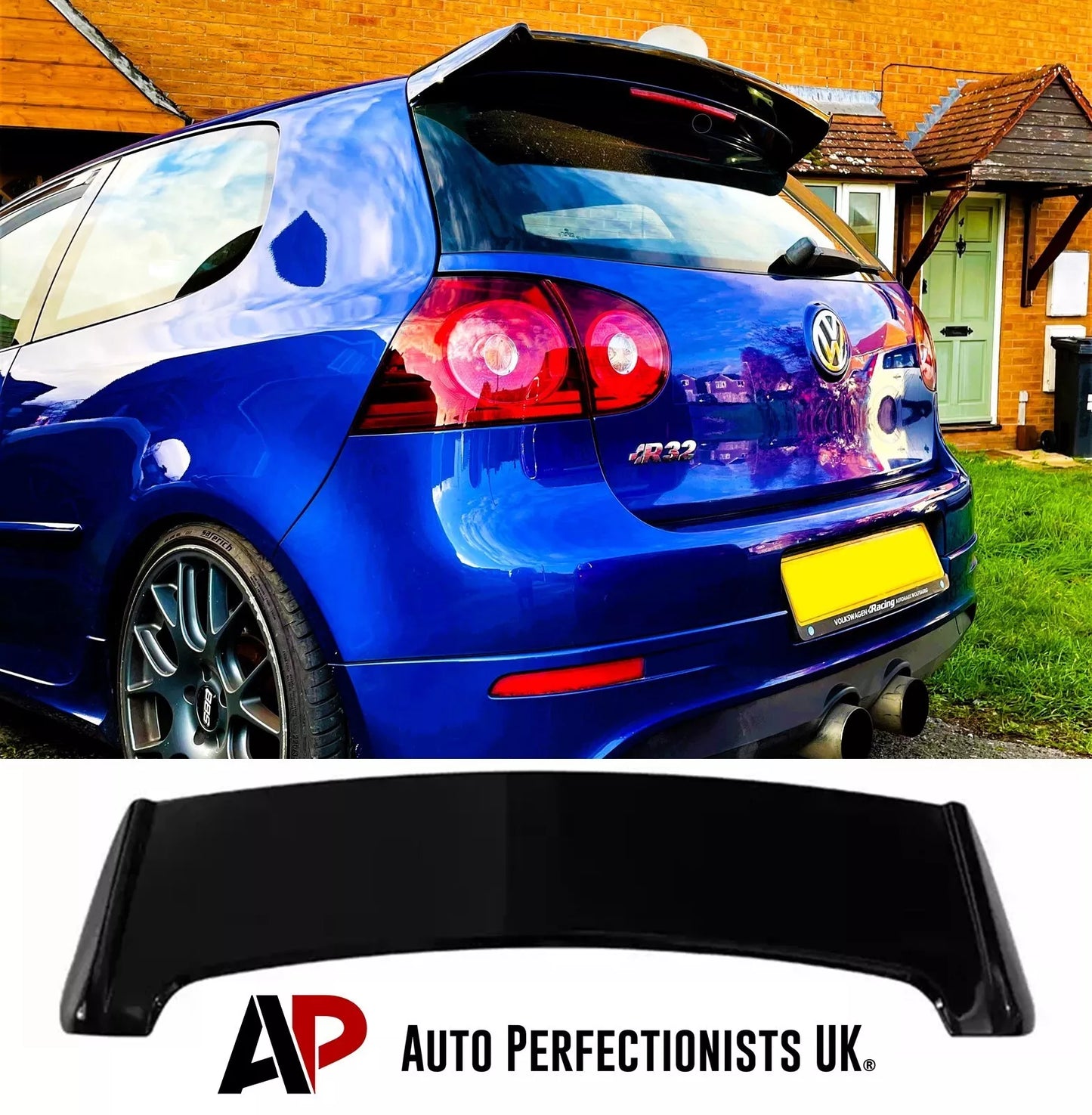 VW Golf MK5 Car Rear Roof Spoiler 2003-2008 Osir Style Gloss Black