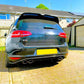 VW Golf GTI MK7 Rear Valance Diffuser 2013-2016 Gloss Black