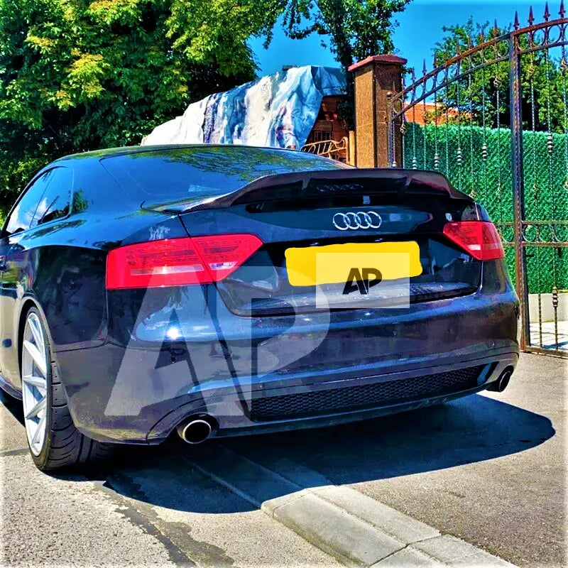 Audi A5 B8 8T Coupe Car Rear Spoiler 2007-2016 Gloss Black