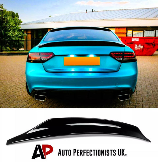 Audi A5 B8 8T Coupe Car Rear Spoiler 2 Door 2007-2016 Gloss Black