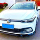 VW Golf MK8 GTI GTD R Line Front Splitter 2020-2024 Gloss Black
