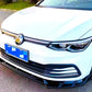 VW Golf MK8 GTI GTD R Line Front Splitter 2020-2024 Gloss Black
