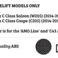 Mercedes C Class C43 W205 Front Splitter 2014-2018 Brabus Carbon Fibre