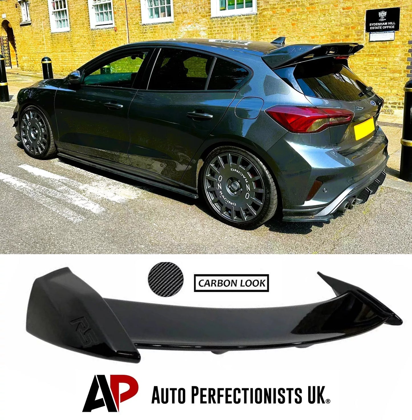 Ford Focus MK4 MK4.5 Car Rear Roof Spoiler 2019-2022 Carbon Fibre