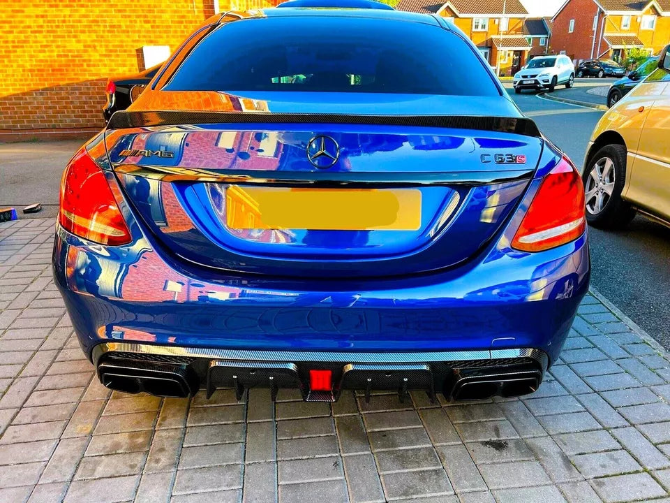 Mercedes C Class W205 Car Rear Spoiler 2014-2021 Carbon Fibre