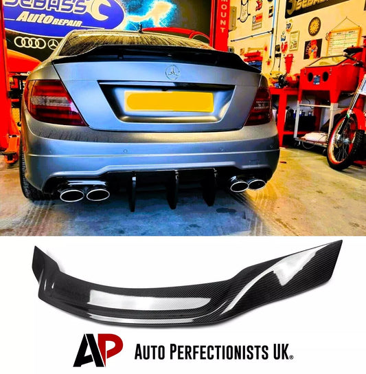 Mercedes C Class Coupe W204 Car Rear Spoiler 2007-2014 Carbon Fibre