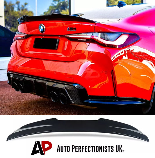BMW 4 Series M4 G22 G82 Car Rear Spoiler 2020-2024 Gloss Black