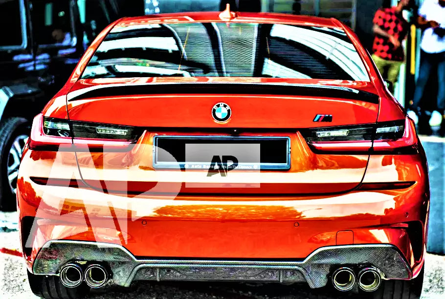 BMW 3 Series M3 G20 G80 Car Rear Spoiler 2018-2024 Gloss Black