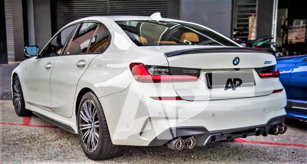 BMW 3 Series M3 G20 G80 Car Rear Spoiler 2018-2024 Gloss Black